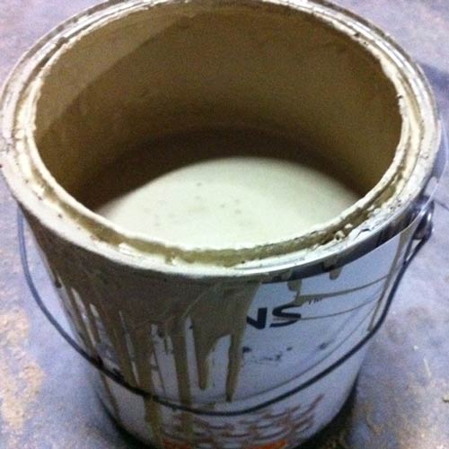 DIY textured paint- add dry sand to latex paint